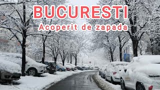 Orasul Bucuresti acoperit de zapada - Inel Median | 20 Ianuarie 2024