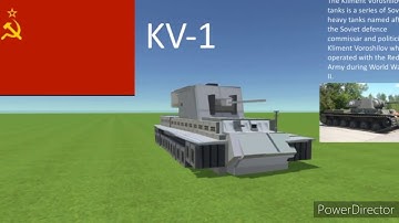 Soveit ww2 tank  KV-1 build in simple sandbox 2