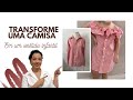Transforme uma camisa masculina em um vestido infantil!