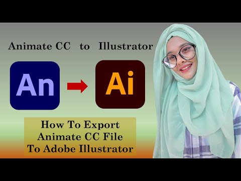 Export Animate CC File To Illustrator | Adobe Animate CC | Animate CC Tutorial