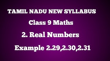 9th  Maths REAL NUMBERS SCIENTIFIC NOTATION CONCEPT EXAMPLE 2.29,2.30 ,2.31TN New SYLLABUS samacheer