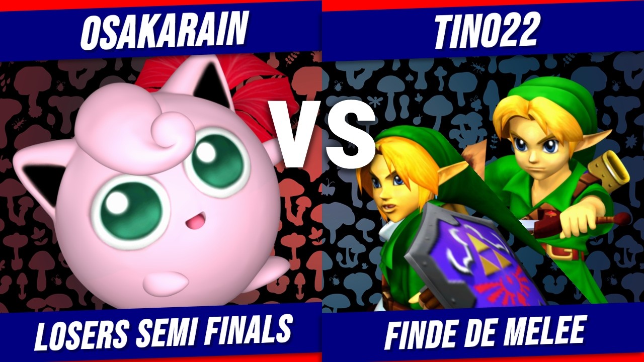 Finde De Melee # 1 OsakaRain (Puff) VS Tino22 (Link/Young link) Losers semi finals