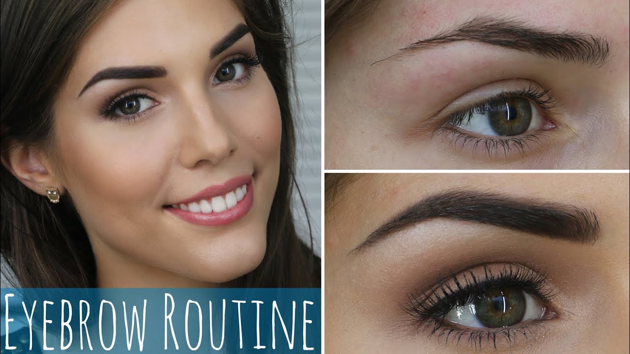 My Eyebrow Routine | How to Groom and Fill in Dark ...