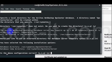 How to Install and Configuration Veritas Opscenter 8.2.1 Server on Red Hat Linux 8.1