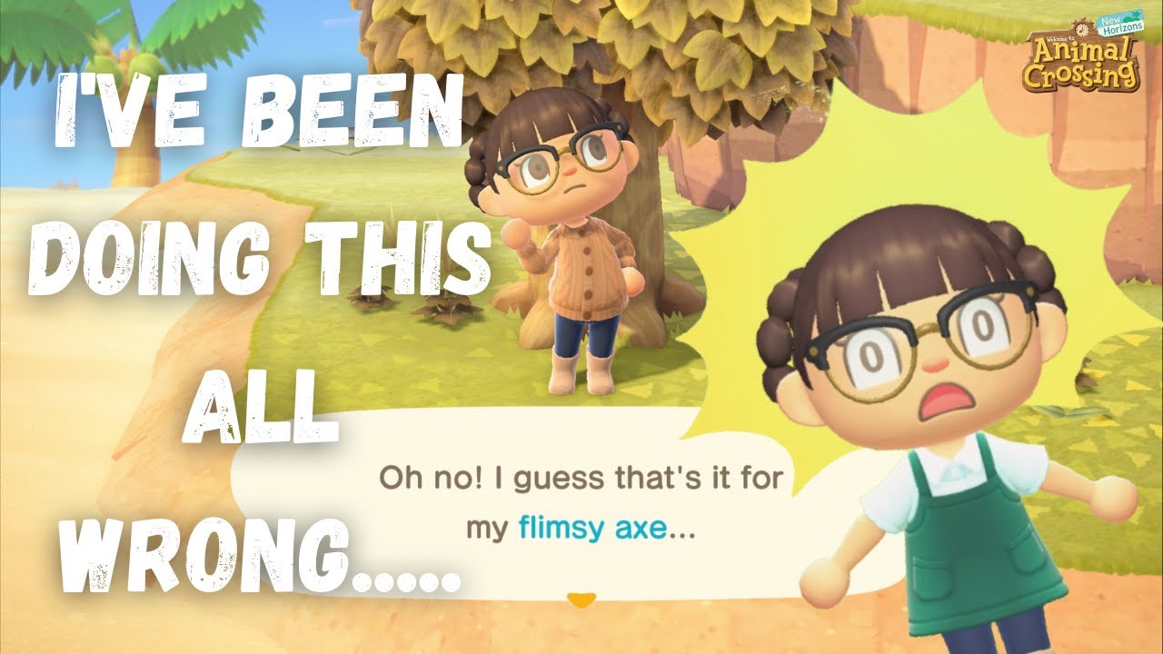 Do I even know how to play this game??? ACNH Trying to get my golden axe diy YouTube