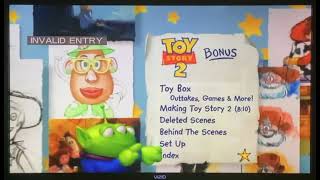 Toy Story 2 Special Edition 2005 Dvd Menu Disc 2 Dvdtv Vizio