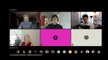 TouchDesigner Meetup - Callbacks & Extensions - Aug 5 - Ivan, Wieland, Noah