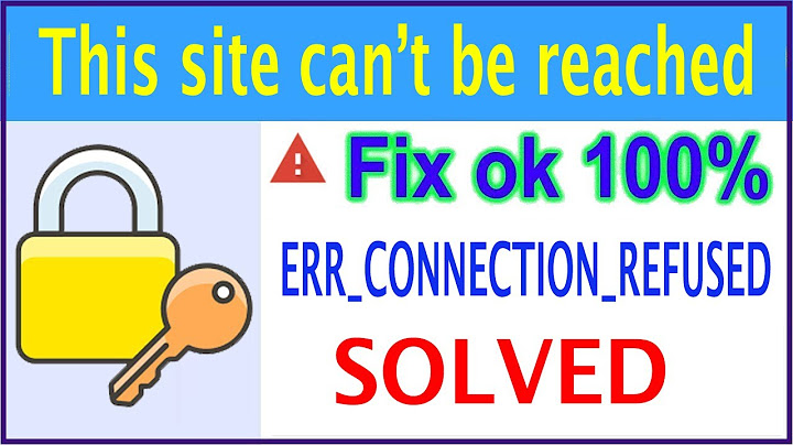 Sửa lỗi this site cant be reached trên mac năm 2024
