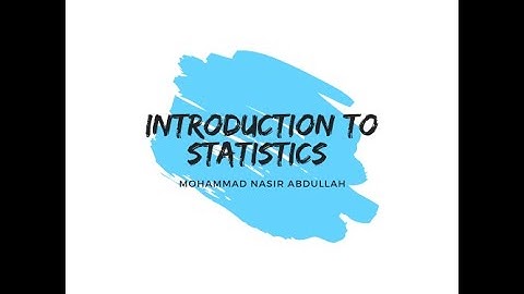 Introduction to Statistics
