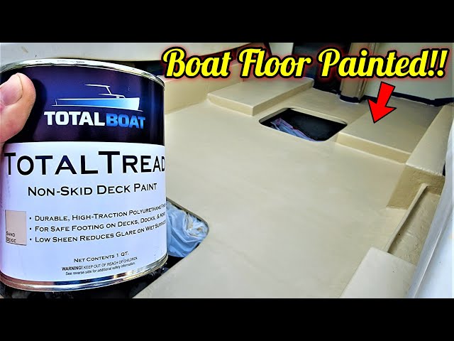 Non-Skid Boat Deck / Floor Paint -Total Boat Total Tread (So Easy) 