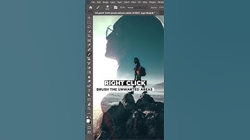 DOUBLE EXPOSURE EFFECT | Quick Photoshop Tutorial in 60 sec #photoshop #shortvideo