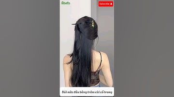 Kiểu tóc búi nửa đầu bằng trâm cài dành cho nàng mê cổ trang #shorts #hairstyle #echcom