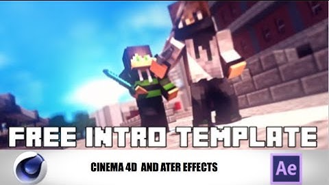 FREE EPIC MINECRAFT INTRO TEMPLATE C4D