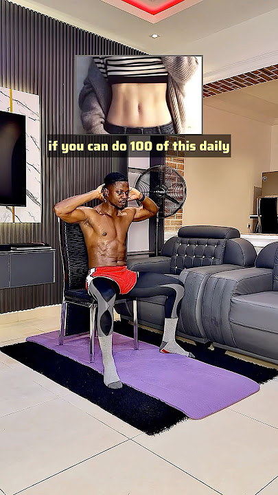 1 chair, 4 exercise, 100 times daily 👍#shorts #fitness #health #wellness #homeworkout #exercise