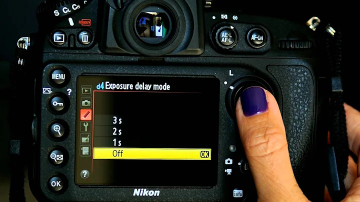 Nikon D800 Custom Settings Menu