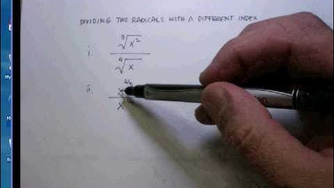Radical Expressions: Division - Same Index (1).avi