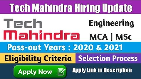 Tech Mahindra Latest Hiring Update 2022 | Tech Mahindra Recruitment Process | Smart Learning