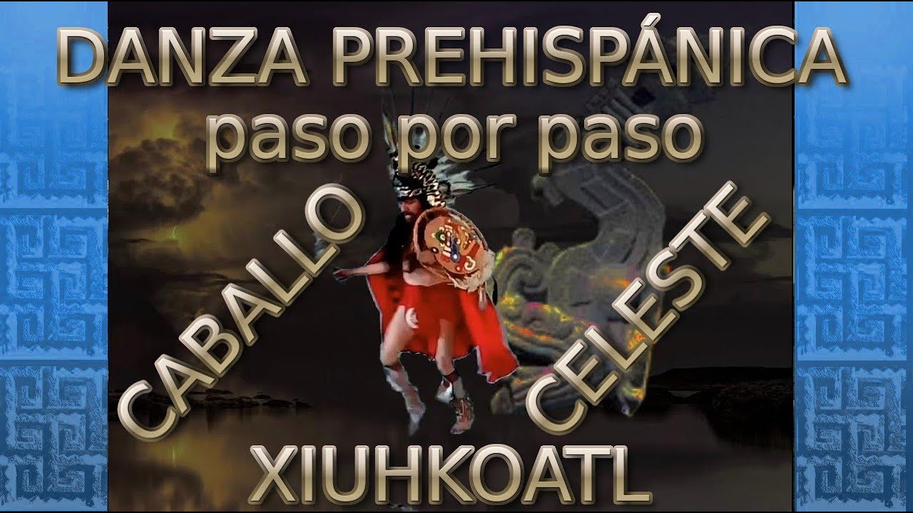 Danza azteca prehispánica Caballo Celeste Xiuhkoatl paso a paso. https://4viento.info/nemiliztli