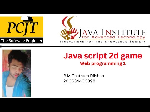 java script 2d game devolopment | java institute | chathura dilshan