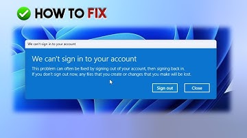 Fix Windows 11 Login Issue " We Can