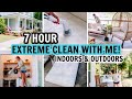 EXTREME 7 HOUR CLEAN WITH ME | ULTIMATE CLEANING MOTIVATION FOR INDOORS & OUTDOORS | Amy Darley