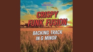 Crispy Funk Fusion Guitar Backing Track in G minor | 113 bpm