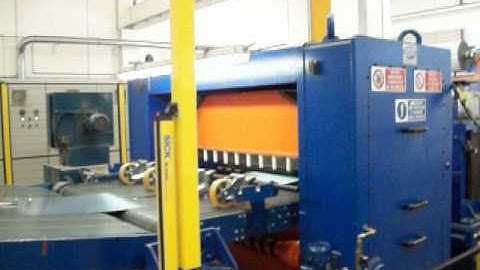 Rotary shear cut to length line