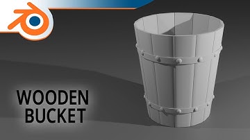 Wooden Bucket 3D Model - Blender Tutorial