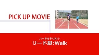 リード脚：Walk／国際武道大学・櫻井コーチのハードリングドリル