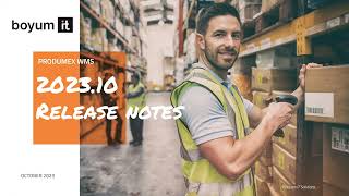 What's New in Produmex WMS 2023.10