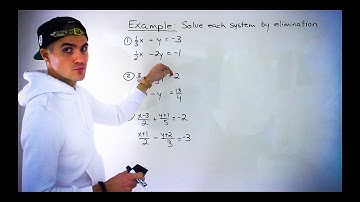 Grade 10 Math (MPM2D) - Solve Linear System Containing Fractions with Elimination