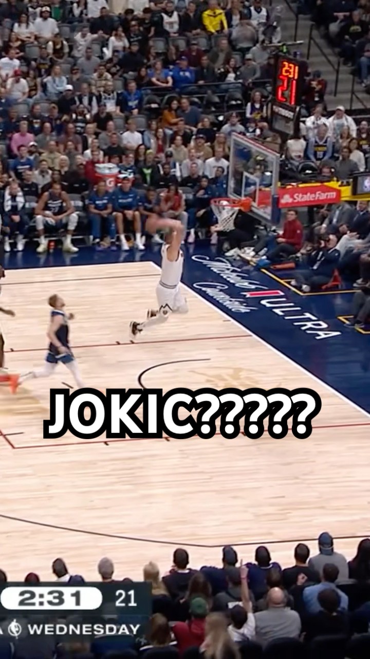 It’s a bird, it’s a plane, it’s…Nikola Jokic dunking!
