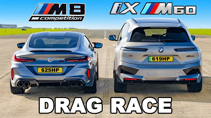 BMW M8 v BMW iX M60: DRAG RACE