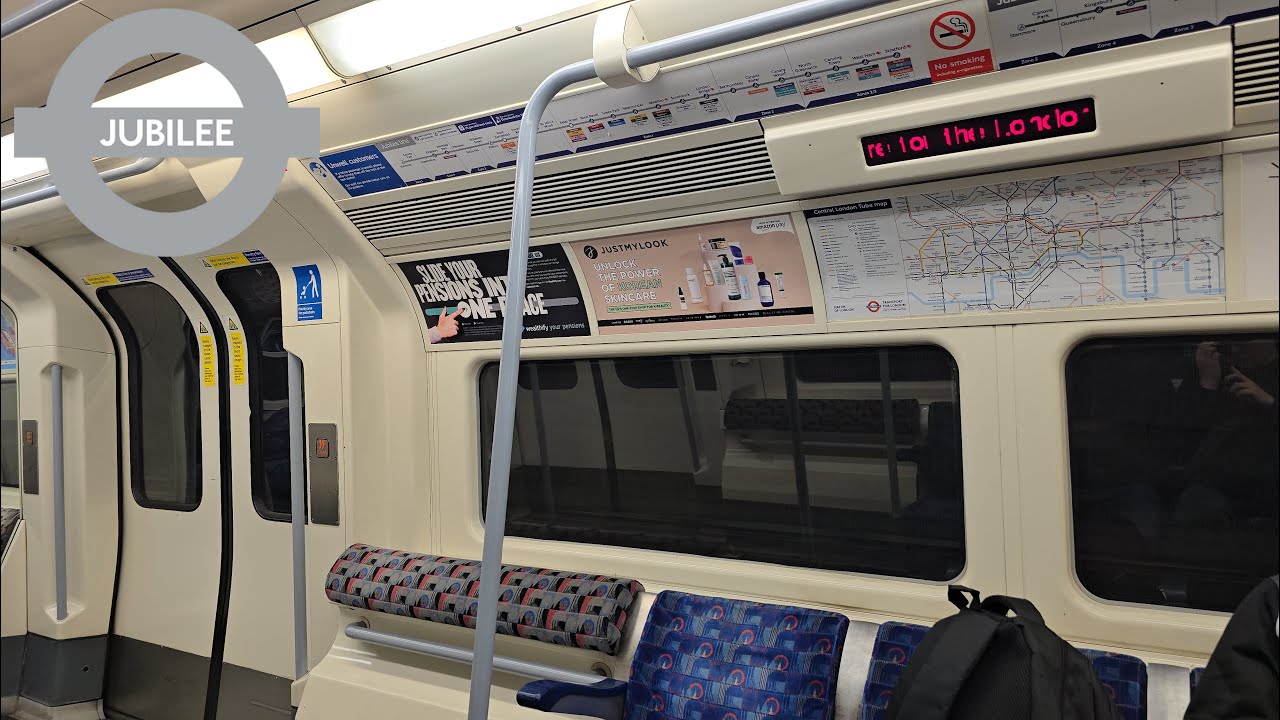 Jubilee Line 1996 Stock Ride from Stratford to Southwark (04/2024)