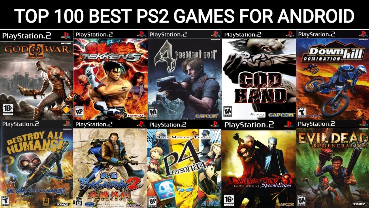 Top 100 Best PS2 Games For Android | Best PlayStation 2 Games - YouTube
