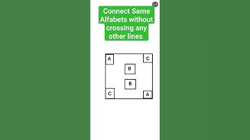 Connect Same Alfabets without crossing any other lines #iqtest #shorts #puzzle