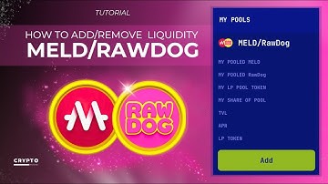 💧 How to Add & Remove Liquidity | MELD/RawDog on Azomi DEX 🚀 (Tutorial)