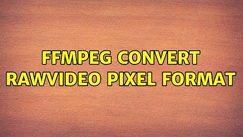 FFMPEG convert rawvideo pixel format
