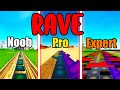 Dxrk ダーク - RAVE Noob vs Pro vs Expert (Fortnite Music Blocks)