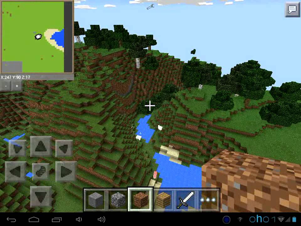 Minecraft pocket edition 0.10.5 | Mini map mod - YouTube