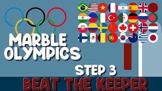 Beat the Keeper- Marblympics 2023 Step 3 - Marble Race in Algodoo