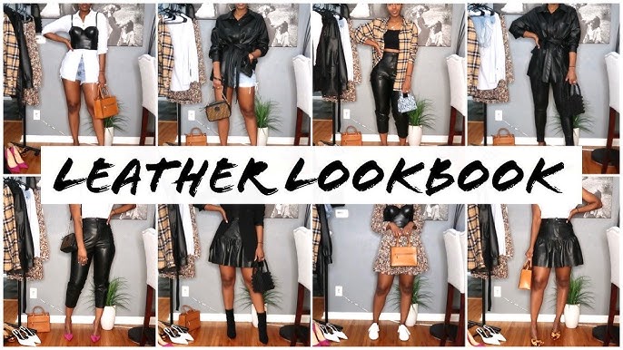 How To Make A FAUX LEATHER SKIRT, FASHION NOVA DIY