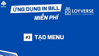 Hướng dẫn app Loyverser miễn phí - Thêm menu | Quản Pos screenshot 5