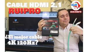 Cable HDMI 2.1 RUIPRO 6 metros - Funciona perfecto a 4K 120Hz HDR - ¿ Mejor HDMI del ? -