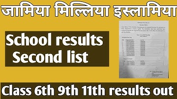 Jamia School results 2022 Jamia school results 6th 9th 11th 2022 second list of selected candidates