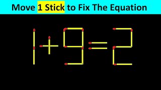 Improve IQ  Fix The Equation #matchstickpuzzle #simplylogical