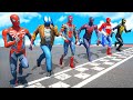 SPIDER-MAN: ACROSS THE SPIDER-VERSE Running marathon Challenge competition - GTA V Funny Contest