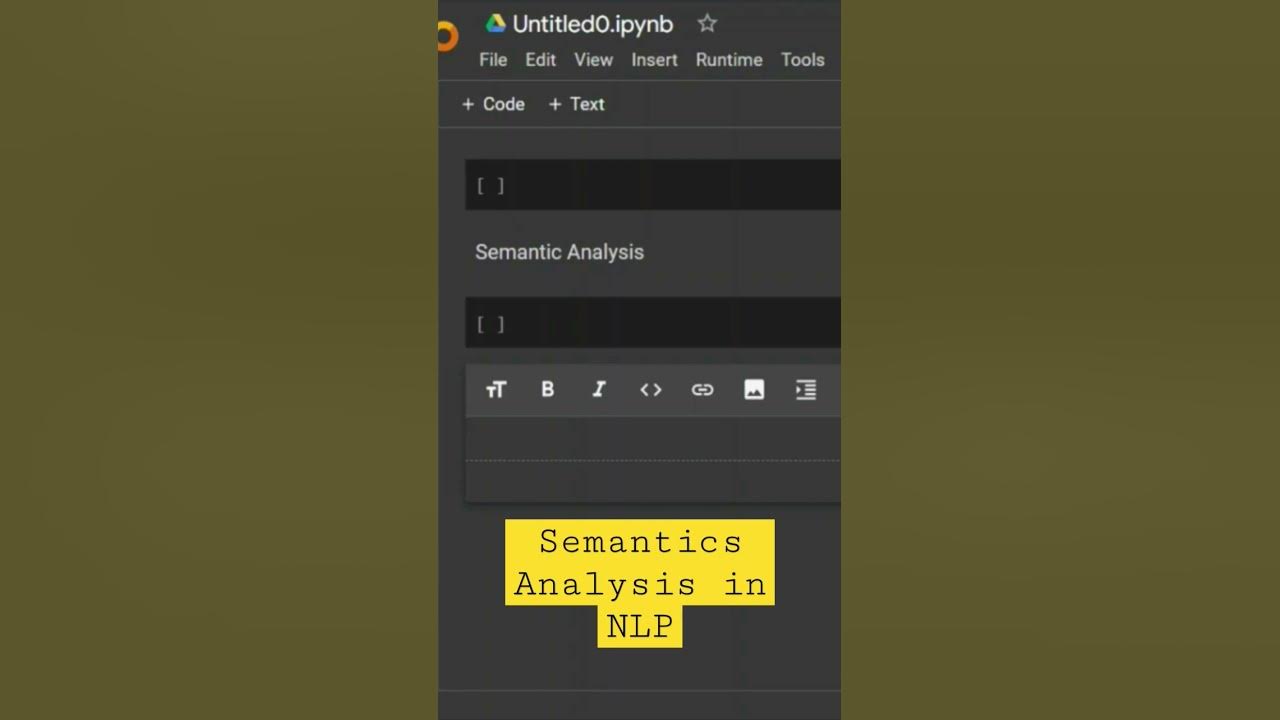 Semantic Analysis in NLP - For more information Watch the complete video!  #codersarts - YouTube
