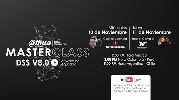 Master Class Dahua: DSS V8, Software de Seguridad