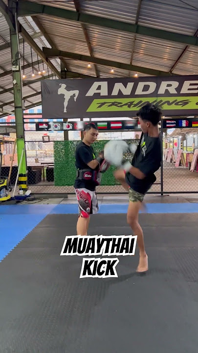 Andreago Muaythai Kick Training #shorts #muaythai #jogja #trending